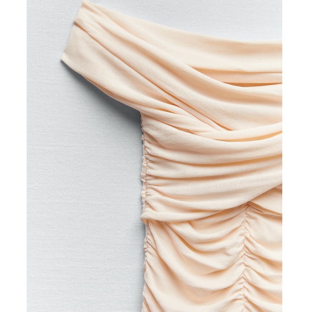 BEAUTIFUL ZARA Draped Knit Bodysuit - Picture 3 of 5